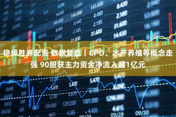 稳操胜券配资 数据复盘丨CPO、水产养殖等概念走强 90股获主力资金净流入超1亿元